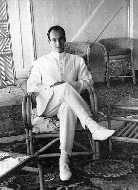 His Highness at the family residence in Malabar, Bombay, India -1960