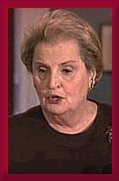 US Secretary of State Madeleine Albright
