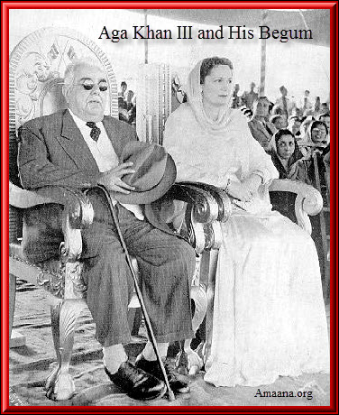 Aga Khan III with Begum Aga Khan 1932