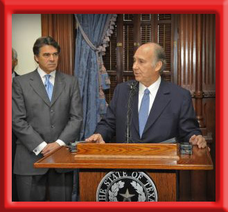 His Highness the Aga Khan and Texas Governor Rick Perry April 08