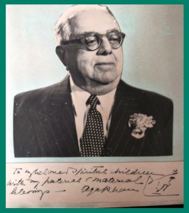 Aga Khan III autographed photo - Amaana.org