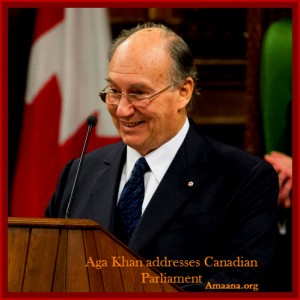 Aga Khan Parliament Canada