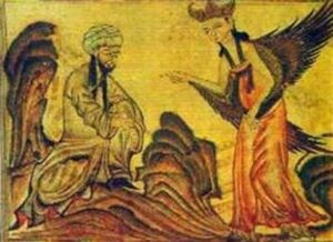 Prophet Muhammad with Gabriel